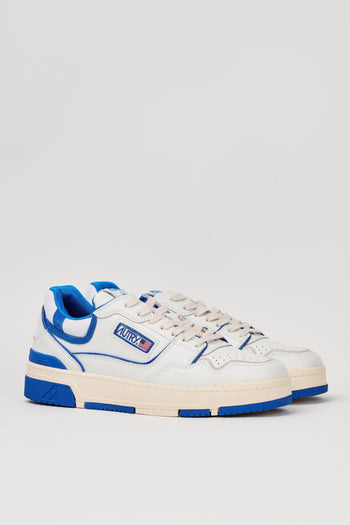 CLC Sneakers in pelle bianca e blu numero 40 - 2