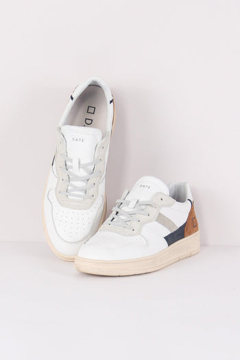 Sneaker Court Vintage White/camel - 2