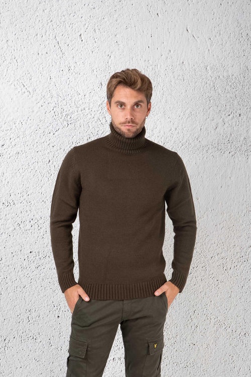 Dolcevita Misto Lana Verde Uomo