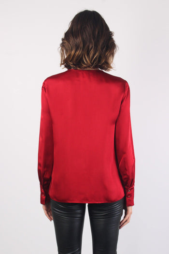 Dinamo Blusa Scollo V Rosso - 3