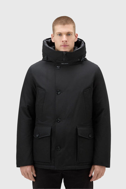 Arctic Anorak in Ramar Cloth Nero Piumino