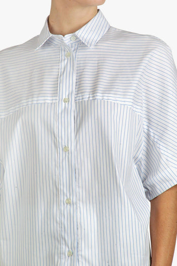 - Camicia - 430503 - Bianco/Azzurro - 6