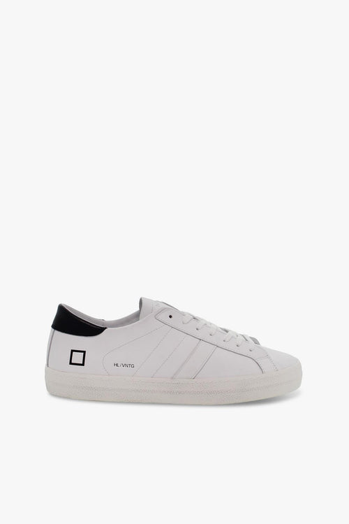 Sneakers HILL LOW VINTAGE CALF in pelle bianco e nero