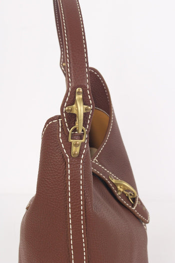 Borsa Hobo Ganci Marrone - 7