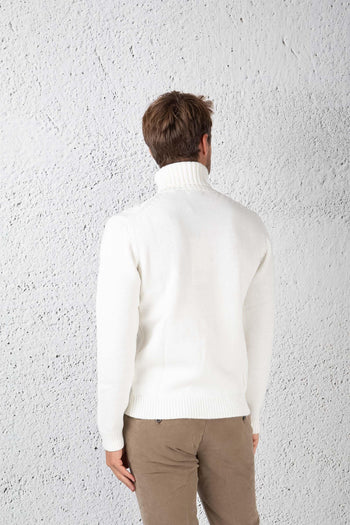 Dolcevita Con Trecce Bianco Uomo - 5