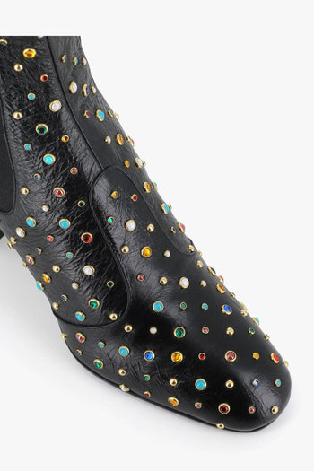 Stivaletto Angie Multicolor Studs Nero Donna - 5