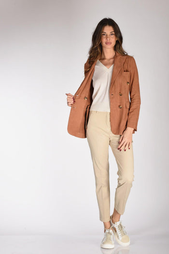 Giacca Lauren Beige Cuoio Donna - 6
