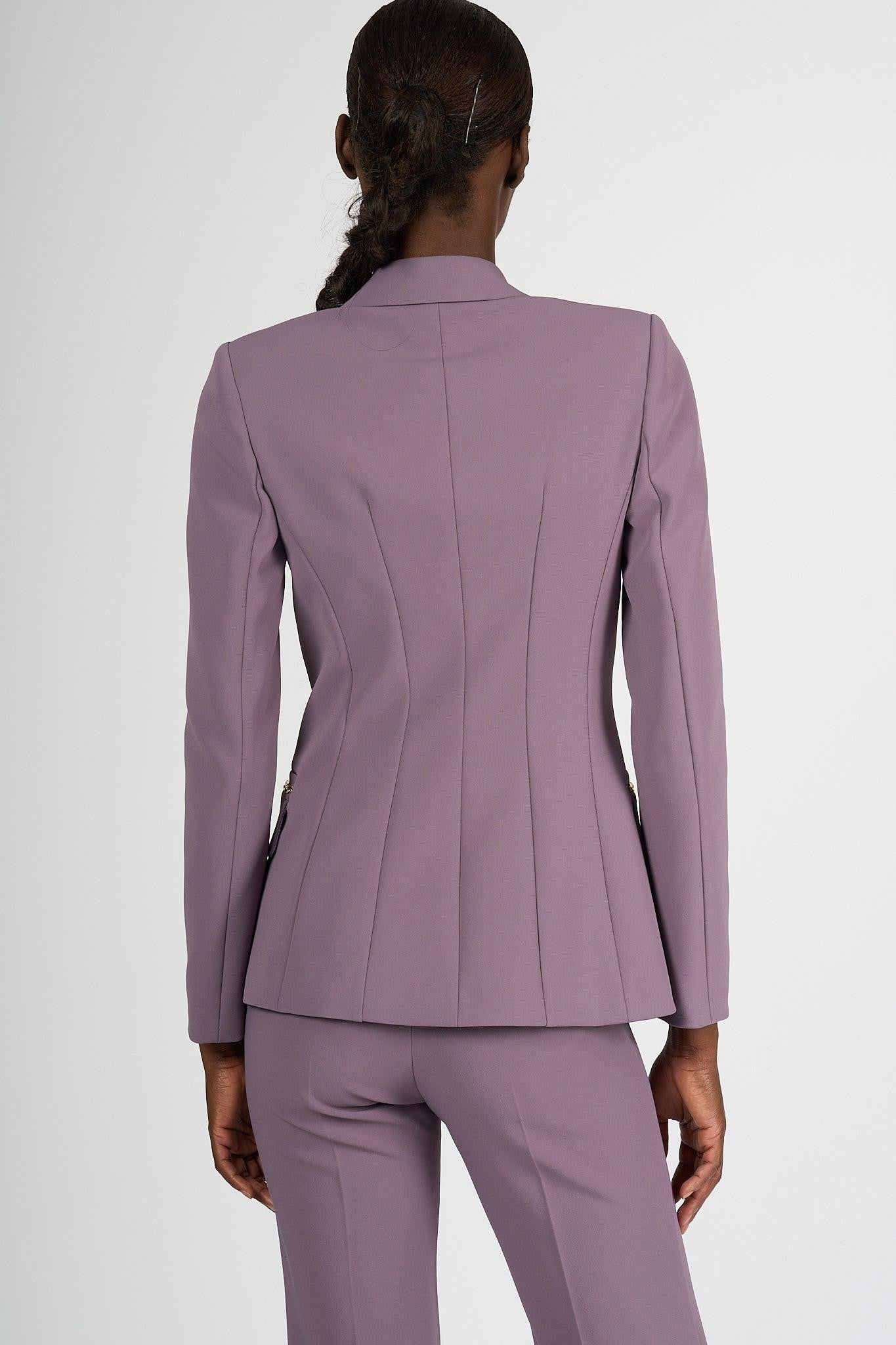 Elisabetta Franchi Giacca Monopetto Lilla Donna | Offporter