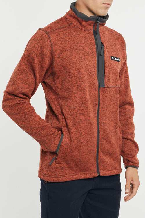 Felpa Full zip arancio AO9710-849 - 2