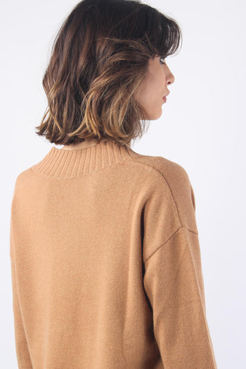 Indice Maglia Scollo V Cammello - 5