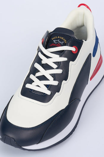 Sneaker Bicolor Bianco/Blu Uomo - 6