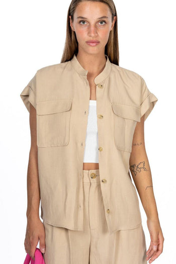 Camicia Beige Donna - 2