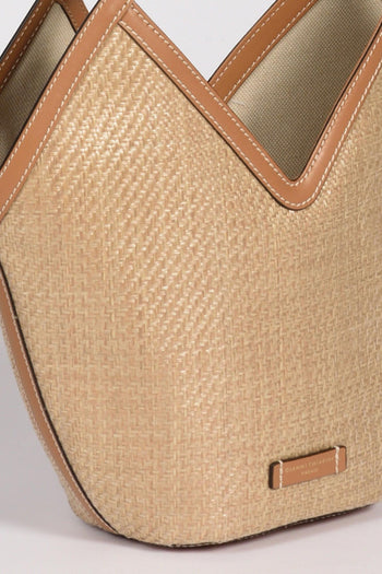 Borsa Anfora Beige/beige Scuro Donna - 4