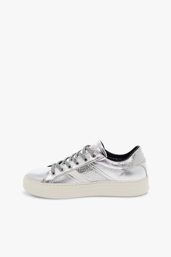 Sneakers LOW TOP CLASSIC in laminato e stampato argento - 3