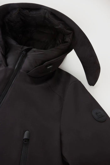 Parka Tech Softshell Nero Piumino - 6