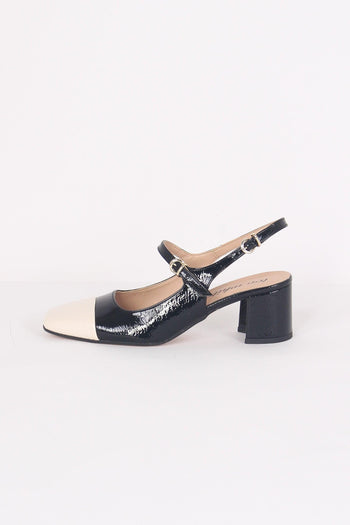 Chanel Bicolore C/tacco Vera P Nero/burro - 5