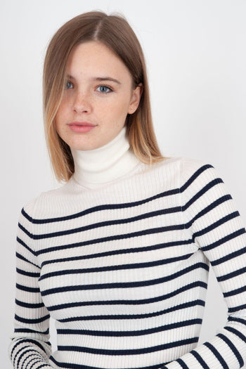 Maglia Dolcevita Krysti Bianco Donna - 5