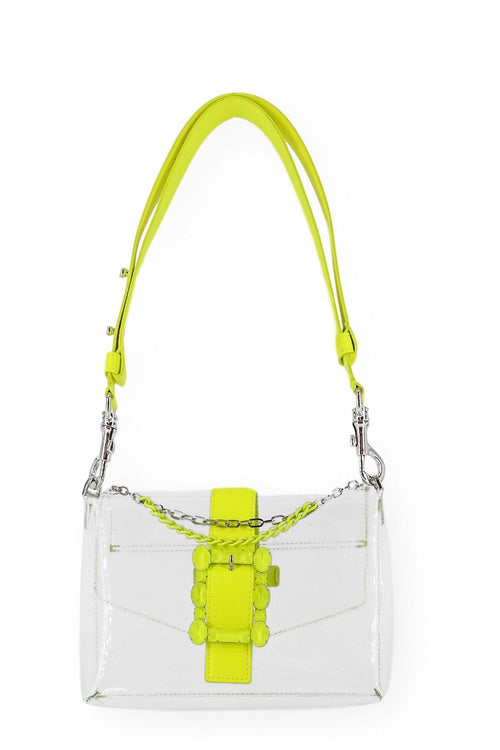 Borsa Pvc Fluo Giallo Donna