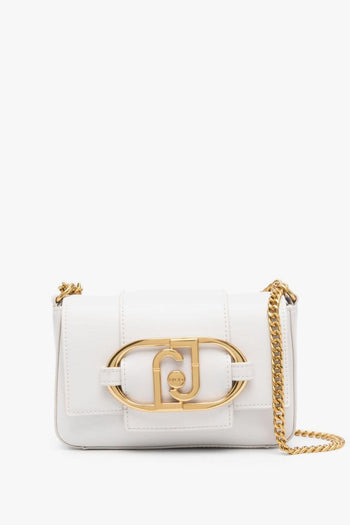 Borsa Bianco Donna a tracolla con placca logo - 5
