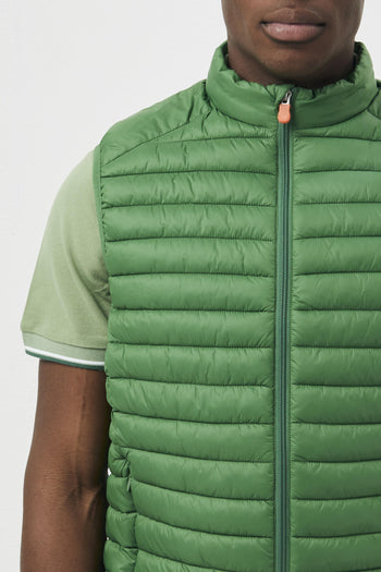 Adamus gilet smanicato verde - 4
