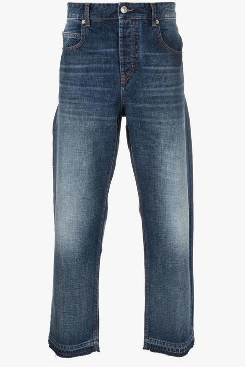 Marant Jeans Blu Uomo Gamba Dritta - 2