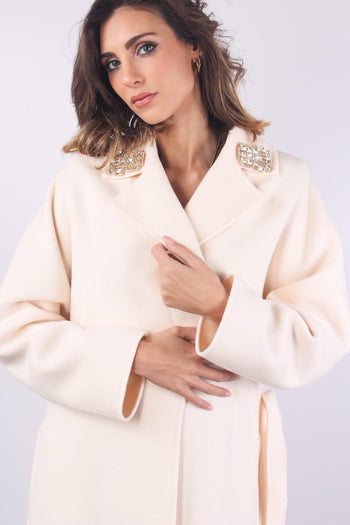 Cappotto Lana Vestaglia Burro - 4