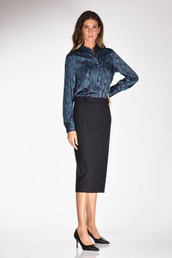 Slowear Gonna Tubino Blu Donna - 2