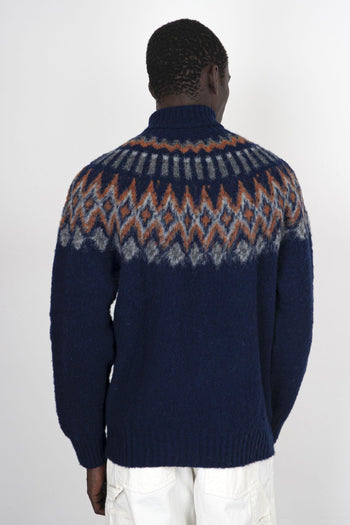 Maglia Love On The Rocks Blu Navy Uomo - 3