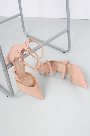 Decolette Punta 3 Fibbie Nude - 6