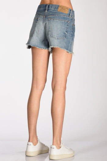 Shorts 5 Pocket Blu Jeans Donna - 7