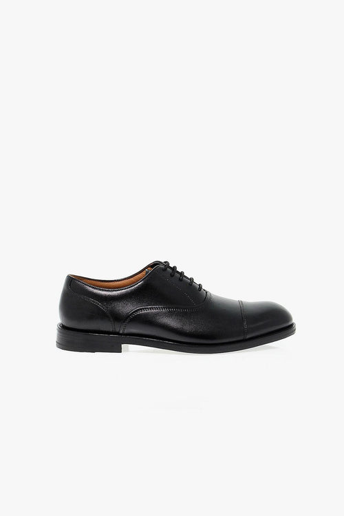 Stringata COLING BOSS in pelle nero