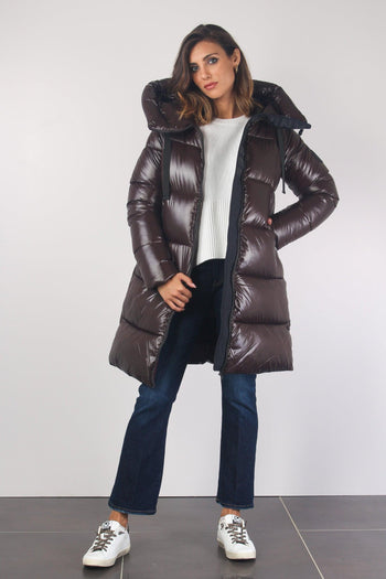 Isabel Piumino Lungo Laccato Brown Black - 5