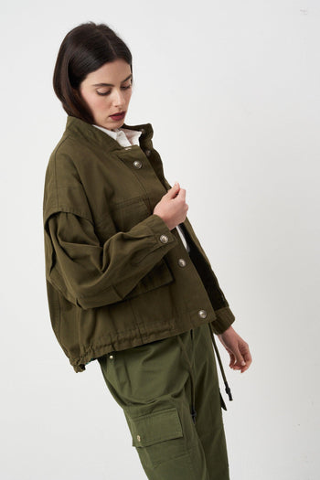 Washed Cotton Jacket 9031 Green - 5
