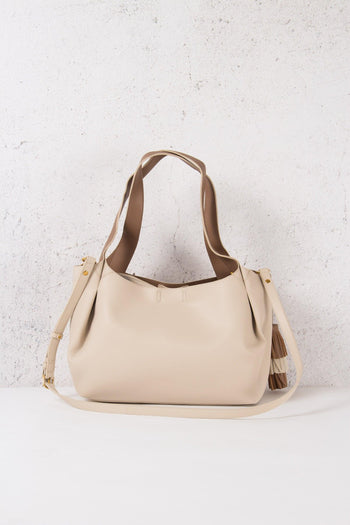 Borsa Media Zip Centrale Coffee Milk/nuez - 2