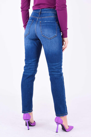 Jeans Bottoni Diversi Denim - 2