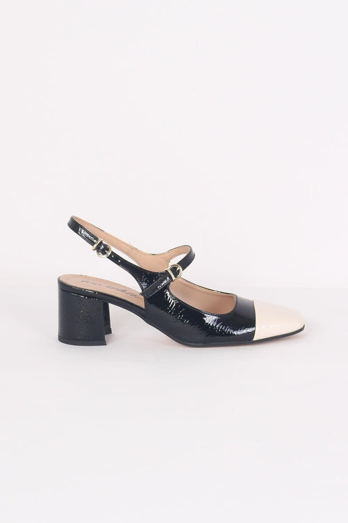 Chanel Bicolore C/tacco Vera P Nero/burro