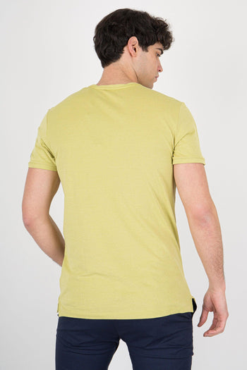 T-shirt Shirty Macro Wash Verde Uomo - 3