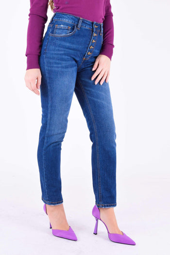 Jeans Bottoni Diversi Denim - 3