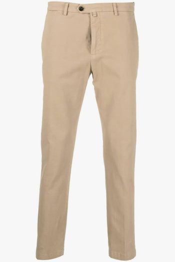 Pantalone Beige con Chiusura Nascosta e Gamba Dritta - 5