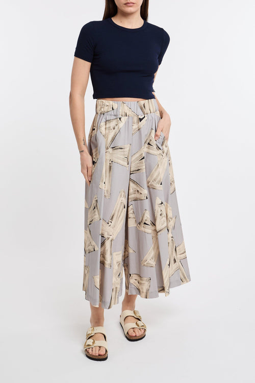 Pantalone culotte in cotone