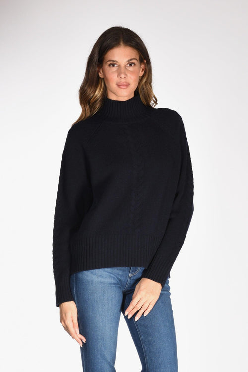 Maglia Lupetto Blu Donna