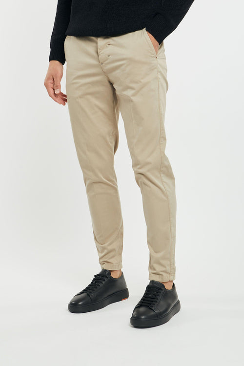 Pantalone chinos slim raso beige 233151-245 - 2