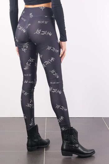 Leggings Lycra Scritta Black Logo - 5