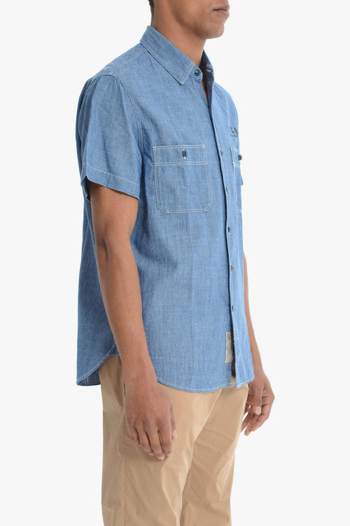 Camicia Blu Uomo Denim - 2