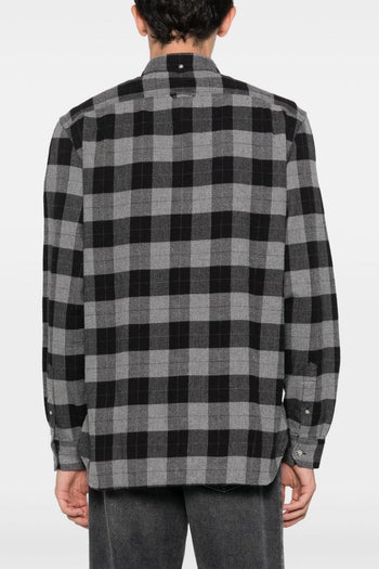 Camicia Quadri Cotone Grigio - 2