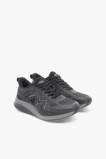 Sneakers HURACAN 3000 LACE UP W in tessuto e ecopelle nero e grigio - 5