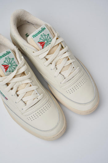 Sneakers Club C 85 Vintage Pelle Bianco - 4