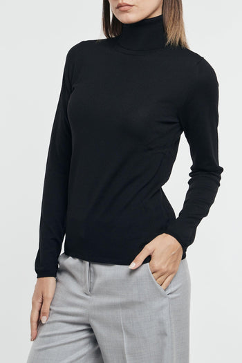 Maglia Dolcevita Nero Donna - 3