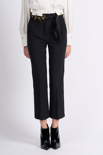 Pantalone Trombetta Nero Donna - 3