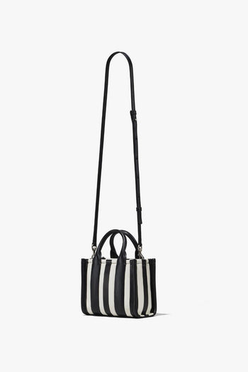 Borsa Nero Donna The Tote Bag Rigata - 3